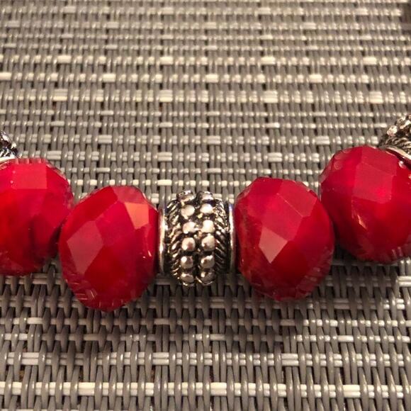 Ruby Red Crystal Bracelet - Picture 4 of 6